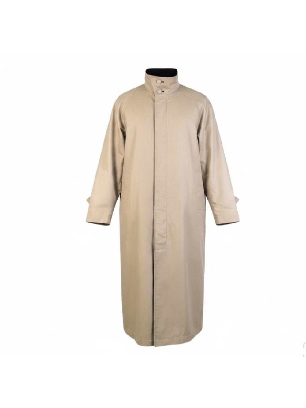 London Fog Women Beige Trench Coat With Button Embellishment Size 10 Petite